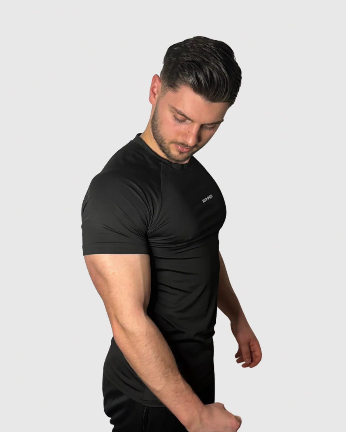 Ripped Shirt schwarz