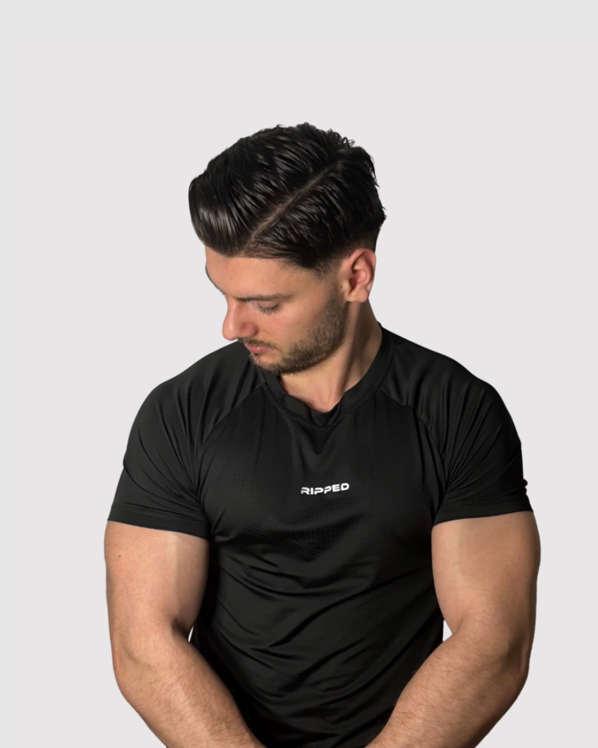 Ripped Shirt schwarz