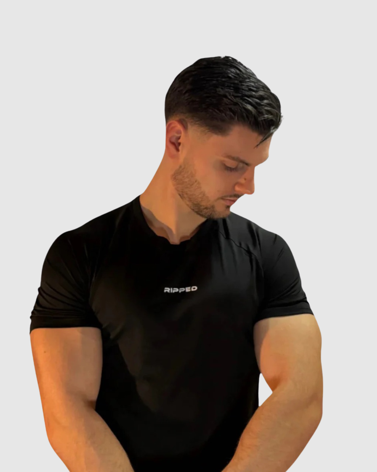 Ripped Shirt schwarz